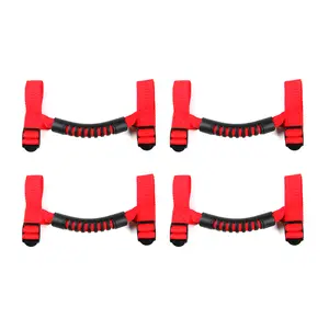 For Jeep Universal 4-Door Top Roll Bar Grab Handles Grip Black tiktok shop caraccesories decorative automotive accessory red color interior decoration
