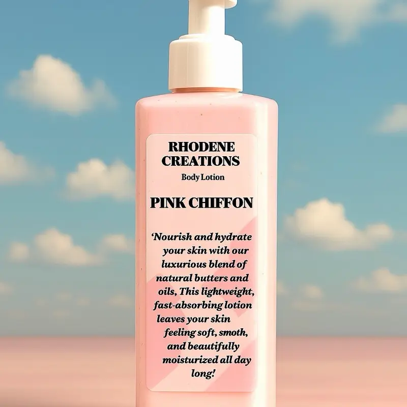 Pink Chiffon Body Lotion, Hydrating Daily Moisturizer for All Skin Types