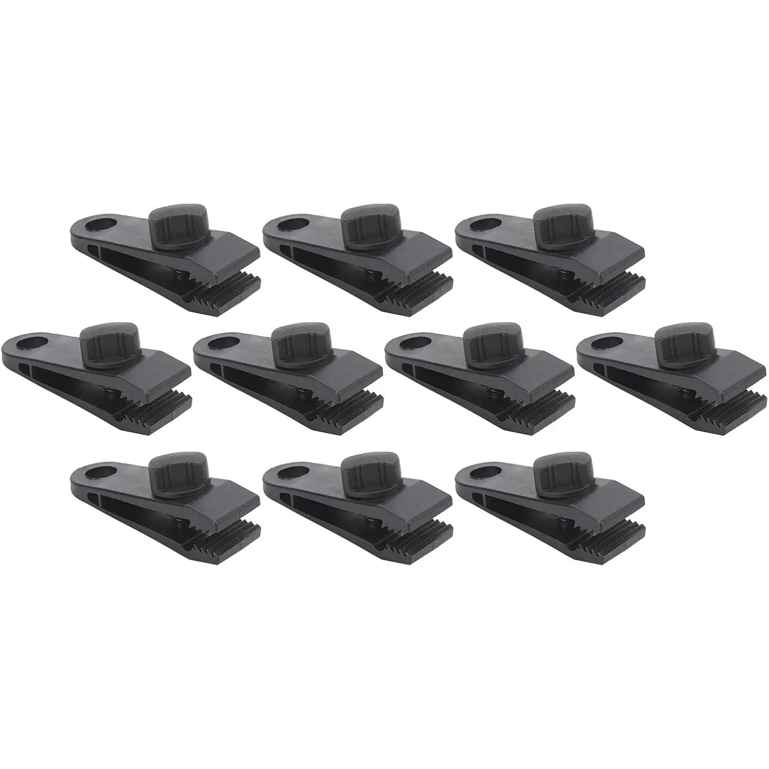 10PCS Heavy-Duty Tent Tarp Clips – Wind-Stabilized Reinforcement Buckles for Canopy & Awning, Durable Portable Camping Accessories, Strong Grip Easy Attach/Detach, Ideal for Hiking & Travel, Keeps Tarps Secure in Windy Conditions