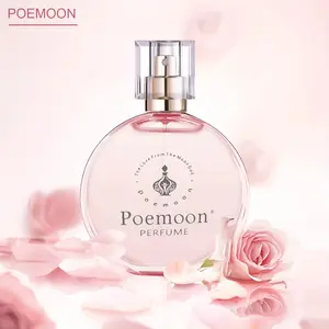 50ml Natural Pink Rose Floral Peony Perfume Long Lasting Premium Spray Attractive to Men Midnight Elegant Body Fragrance Gift Box Packaging