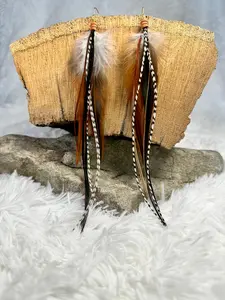 The Ella Feather Earrings 6 inches