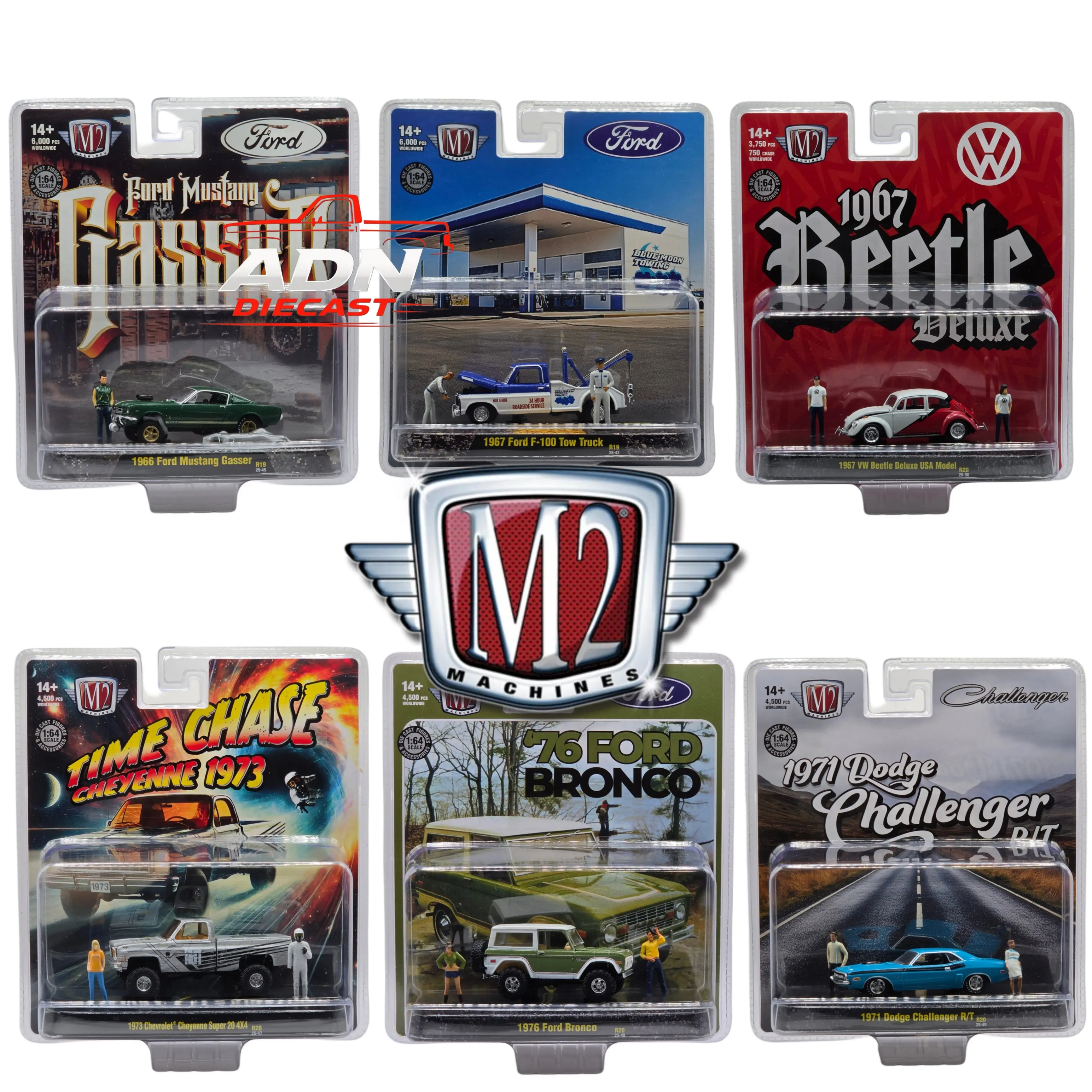 M2 Machines 1:64 Diecast - You Choose - Assorment Models