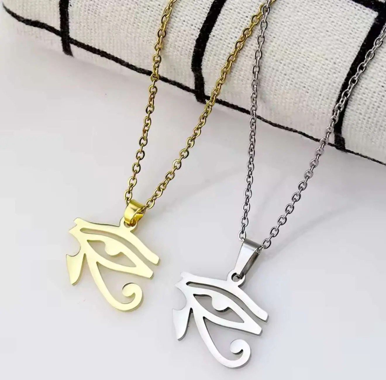 Ancient Egypt Symbol Eye Of Horus Necklace Classic Bohemian Style Protection Power Unisex Jewelry