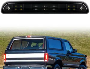 Nilight Third Brake Light Tail High Mount 3rd Stop Cargo Reverse Lights Smoked Lens Compatible with Ford F150 1994 1995 1996 F250 F350 Bronco 1992 1993 1994 1995 1996 1997 Pickup Truck Rear Cab Lamp