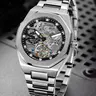 Men's Business Fashion Mechanical Watch, Analog Wristwatches, Fashion Watch for Party, Daily Clothing Decor, Trendy All-match & Exquisite Watch for Birthday Gift with Box, Automatic Skeleton Watch, Automatic Wristwatch