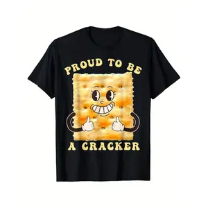 Proud To Be A Cracker Funny Snack Theme T Shirt Crafted From 100 Percent Cotton