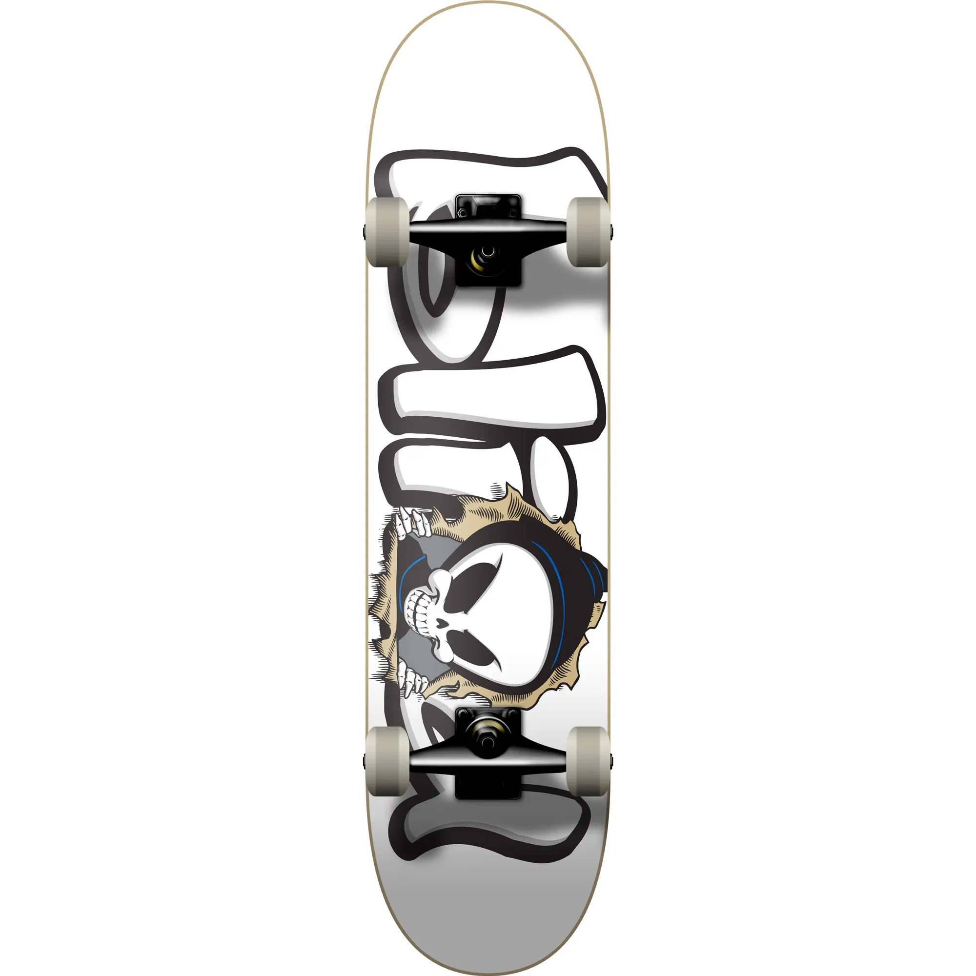 Blind Skateboard Complete Classic Bust Out Reaper White 8.25" x 32"