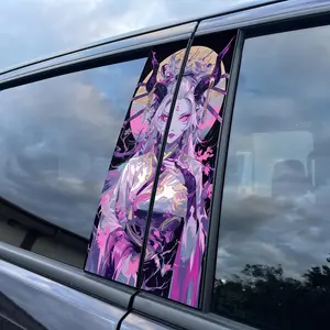 Flower Pattern Car Sticker, Self-adhesive Car Window Decal, Car Exterior Decoration Accessories for Women, Universal Car Accessories
