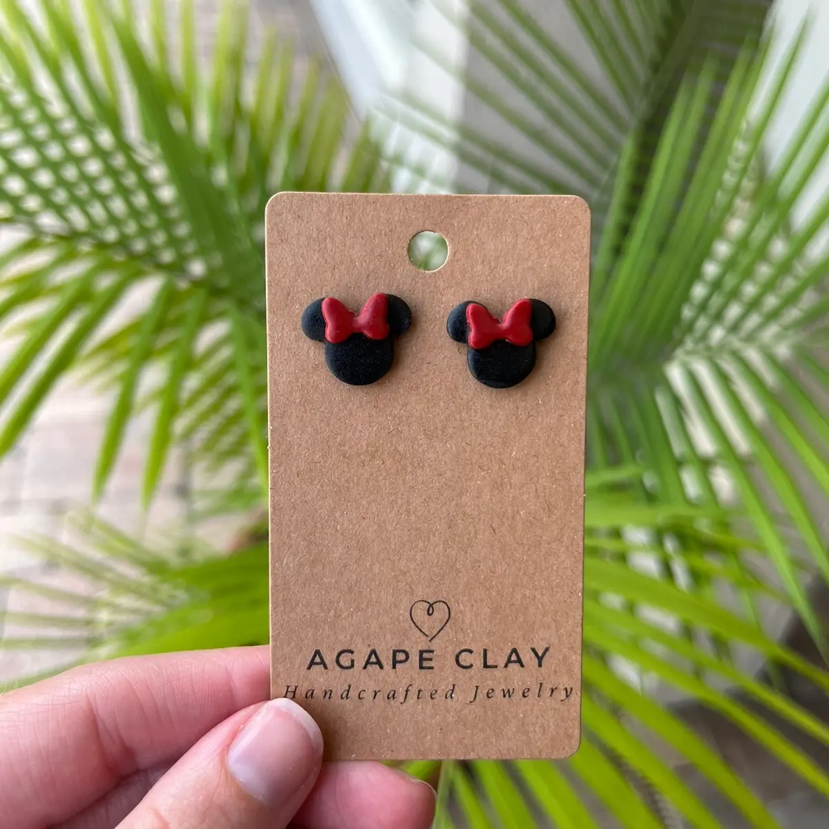 Mouse Stud Earrings | Polymer Clay