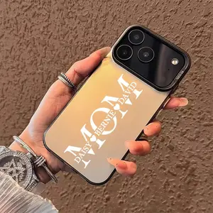 Phone Case - Customized large letter personalized DIY name phone case for mother and child, compatible with iPhone17 16 15 14 13 12 11 PRO MAX PLUS、AIR Xs, shockproof and anti-drop phone case, perfect as a family Mother's Day, Christmas, or birthday gift