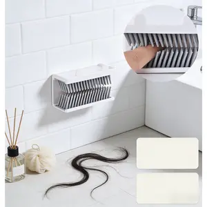 SITAKEYFMHK Say goodbye to stubborn drain clogs!This reusable wall-mounted hair trap catches hair before it goes down the drain, easy to stick on shower walls without tools, made of durable soft material, simple to remove and clean