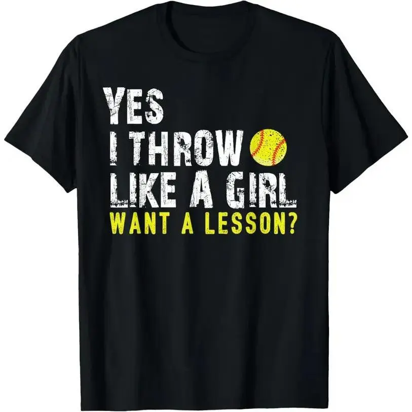 Men's 100% Cotton Simple Softball Graphic T-Shirt - Athletic Short Sleeve, Round Neck, Breathable Basic Top, All Seasons Machine Washable Menswear (Do Not Bleach) for Fitness Exercise, Streetwear