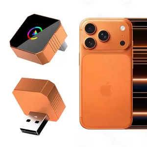 Techgodas New CarPlay 2026 Wireless Adapter for iPhone/Android Fast Connect No Delay Hands-Free Calling Electronic Charger CarPlay Adapter