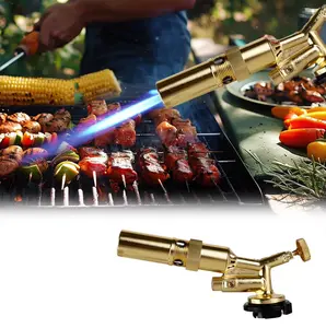 The kitchen ignition device is made of copper alloy material and features a fully enclosed design. It is suitable for various purposes such as cooking, barbecuing, baking, mixing, welding, etc. Does not include gas cylinders