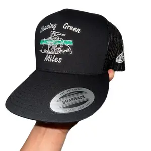 Yupoong BLACK CHASING GREEN MILES Snapback Hat