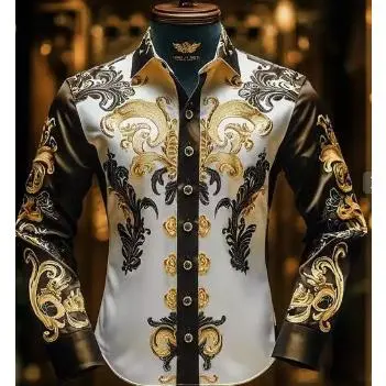 High-endmen'sroseshirt,casualandcomfortablebutton-downlong-sleevedshirt,fashionablefour-seasonshirt,plus-sizedesig Menswear Top High-endmen'sroseshirt,casualandcomfortablebutton-downlong-sleevedshirt,fashionablefour-seasonshirt,plus-sizedesig Menswear Top