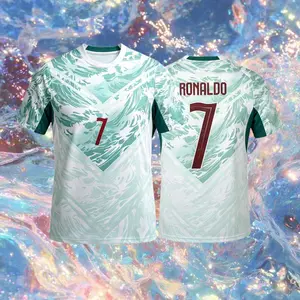 2026 Portugal Home And Away Red Green Black 7# Cristiano Ronaldo Short And Long Sleeve Soccer Jersey Fans Version