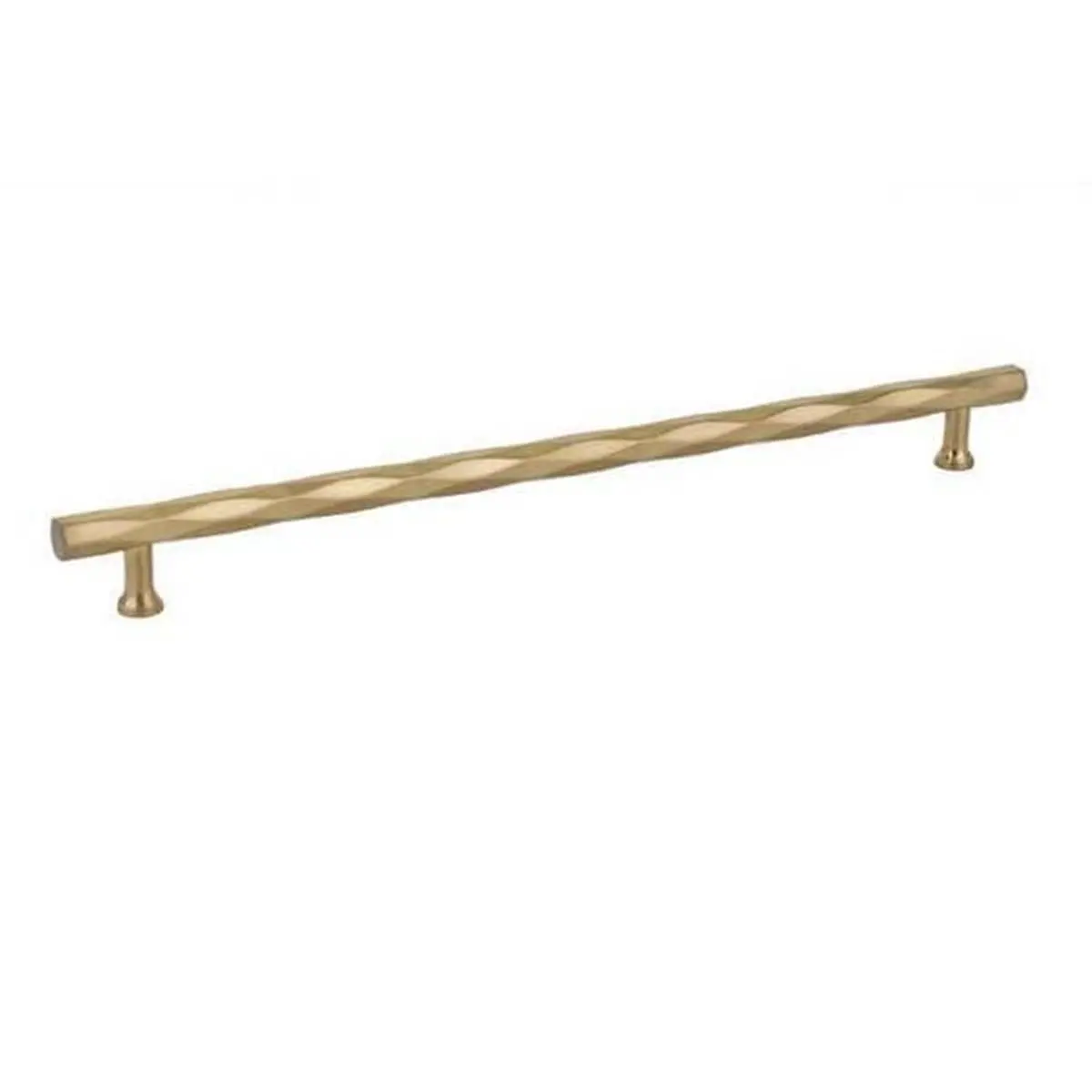 212 MAIN Tribeca Series Door Hardware - 12 in. Center-to-Center Satin Brass Cabinet Pull with Crystal Accent, Includes Installation Screws, Cabinet Pulls