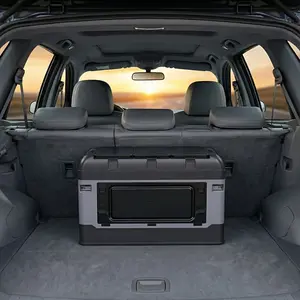 UTEK Foldable Car Storage Box, Car Storage Organizers, Large-Capacity Trunk Organizer, Thickened, wear-resistant and sturdy, with multi-compartment design for sorting, Compact and portable, ideal for outdoor, Perfect for sedans, SUVs and vans