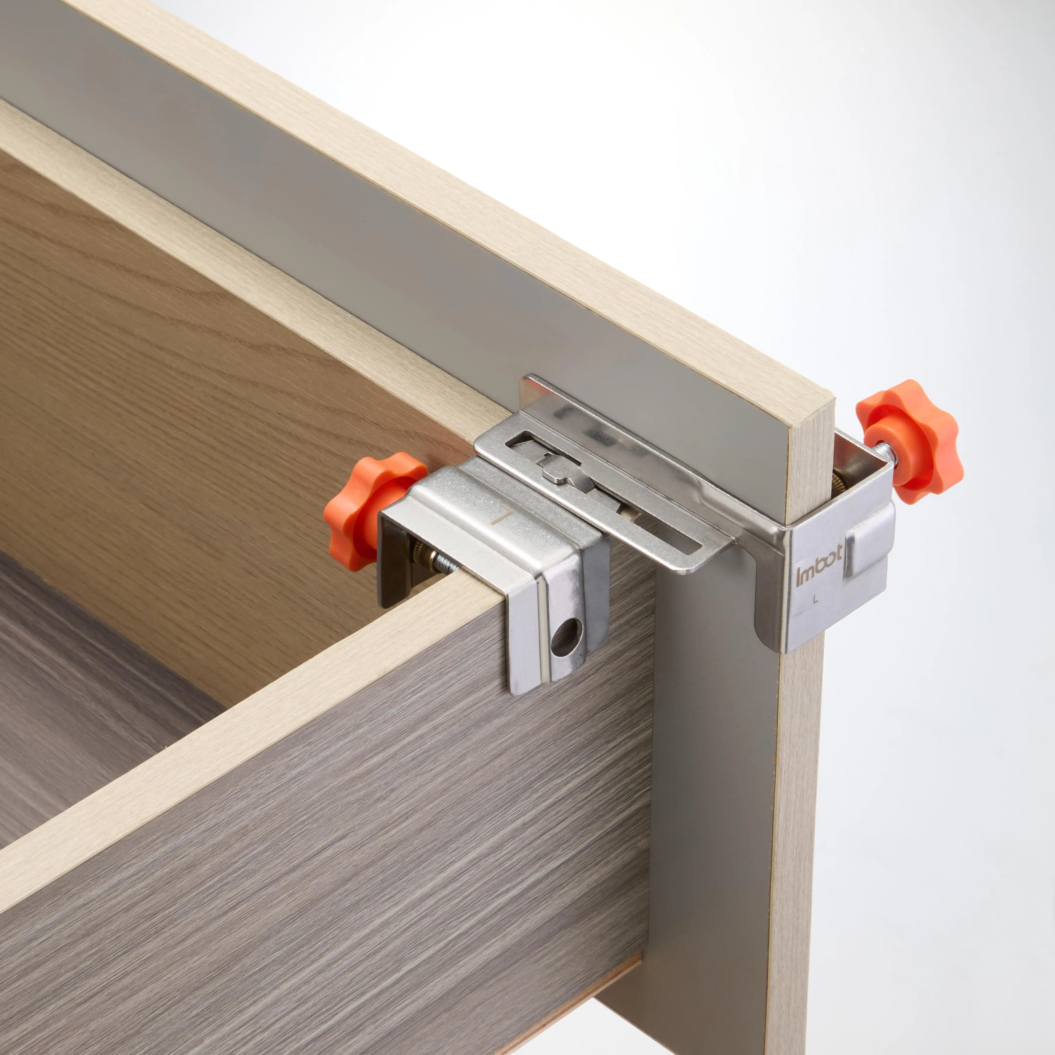 IMBOT Side Mount Drawer Clamp | Universal Drawer Panel & Slide Fixture | Quick-Install Adjustable Clamp | Drawer Panel Tool | Drawer Front Clamps, Fast Side Mount, Fits Most Drawers