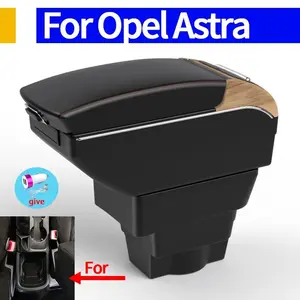 For Opel Astra armrest Opel Astra J 2012-2020 center console upgrade double-layer storage USB cup holder modification accessorie