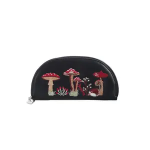 Embroidered Mushroom Field Wallet