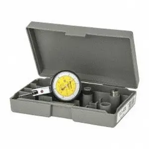 Mitutoyo 0 to 0.03", 0.000500" Graduation, Horizontal Dial Test Indicator 0-15-0 & 0-35-0, 40mm White/Yellow Dial, 0.000500" Accuracy 513-406-10E