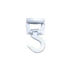 212 MAIN Hangable Swivel Plant Hanging Hook, White Ceiling-Mount Fastener with Included Mounting Hardware