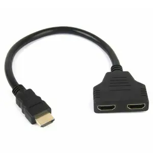 Simyoung HDMI Cable Splitter Adapter 2.0 Switcher 1 In 2 Out 1 Male to 2 Female Converter