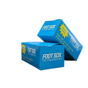 Foot Sox - The Disposable Sanitary Socks | Beige, Unisex (144 Sox/Box)