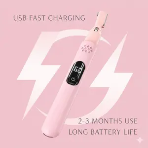 Rechargeable Electric Facial Hair Trimmer with Digital Display, Works for shaping and trimming eyebrow hair