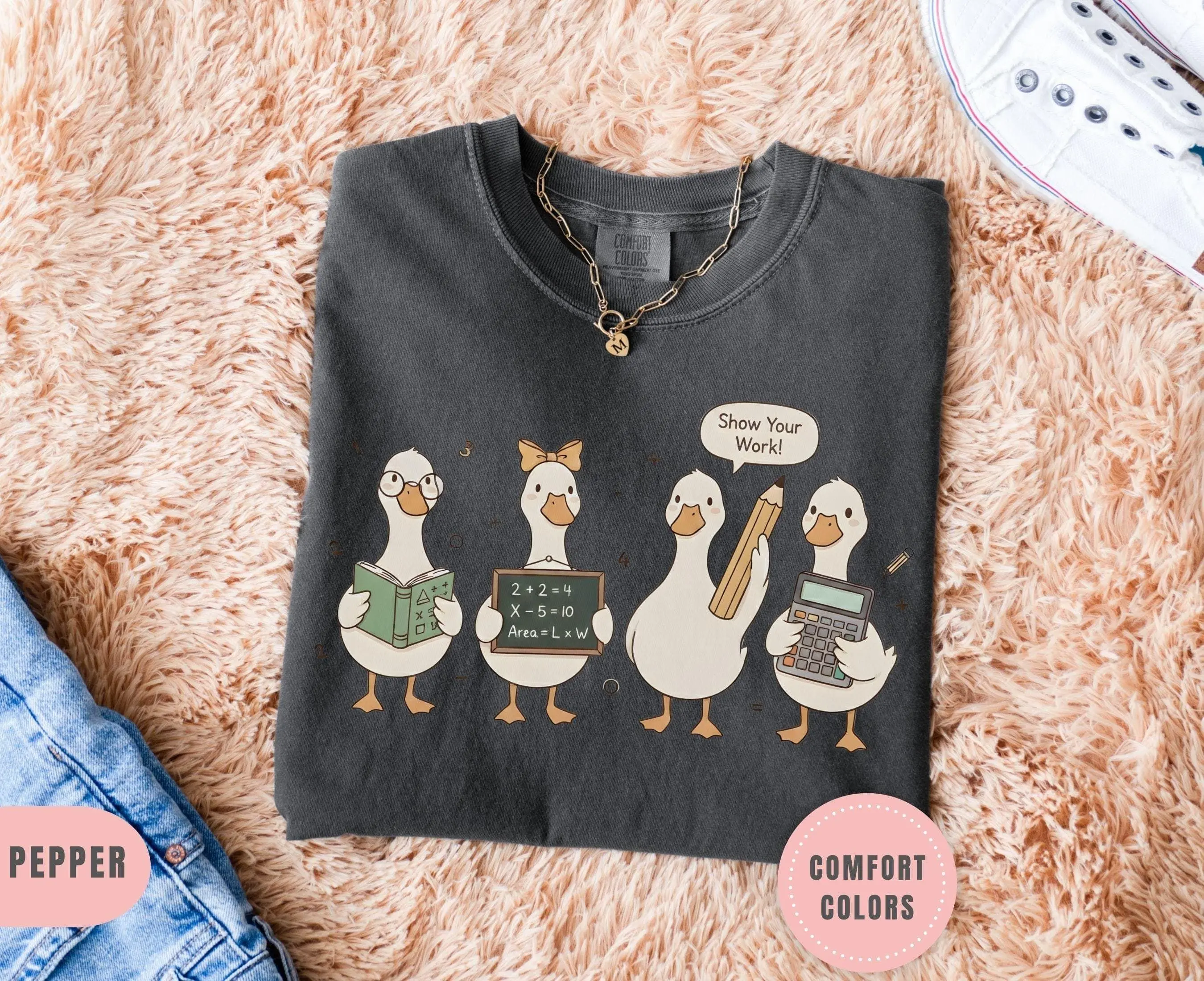 Math Teacher Shirt,Math shirts, Goose Math tshirt, Math Teacher Gift, backtoschool maths coach tee, funny math t shirt