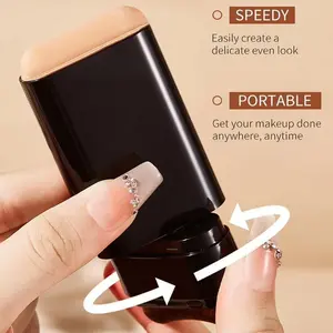 Dual-Ended Eraser Foundation Stick - Multi-Use Concealer & Highlighter for Flawless Skin, Perfect for Acne Marks & Nose Shadow Fixing