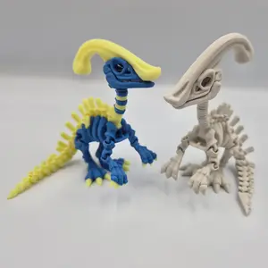 Skeleton Parasaurolophus | 3D Printed Articulating Flexi Fidget