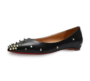 Skittle Studded Leather Flats