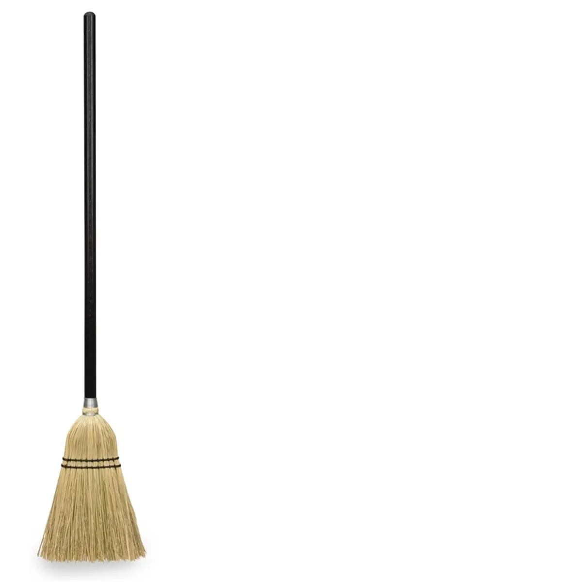 212 MAIN Harper 1017271 Wooden Bristle Corn Broom - 6 in. Head Width, 28 in. Handheld Floor Cleaning Broom for Lobby Cleaning, Household Home Care Supply Tool, Household Cleaning Tool, Cleaning Brooms