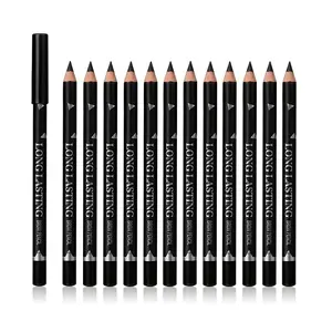 12 Pcs Eyebrow & Eyeliner Pencil Set – Waterproof, Long-Lasting, Easy Color, Professional Eye Makeup Kit