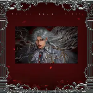 Love and Deep Space Vampire Sylus Sliverwing Fanart Tapestry with Detailed Artwork and Vibrant Colors Size 100cm*60cm