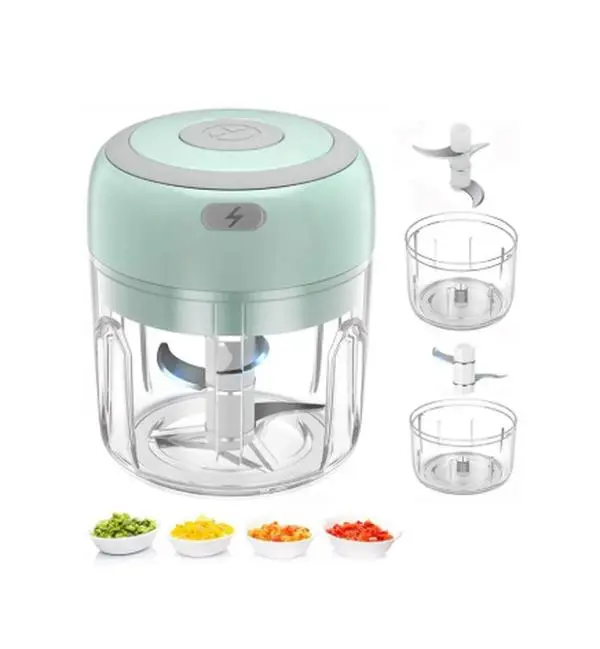 Portable Mini Multifunctional Electric Food Chopper, Single Speed Mincer For Veg,  Tomato, Ginger Paste, Button Activated Mini Blender, Compact Kitchen Gadget For Baby Food, Seasoning & Daily Home Ingredient Prep For Small Family Home Cooking Daily Use su