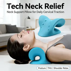 Neck Pillow Neck Hump Corrector-Neck Pillows For Pain Relief, Cervical Traction Device for TMJ Pain Relief and Cervical Spine Alignment