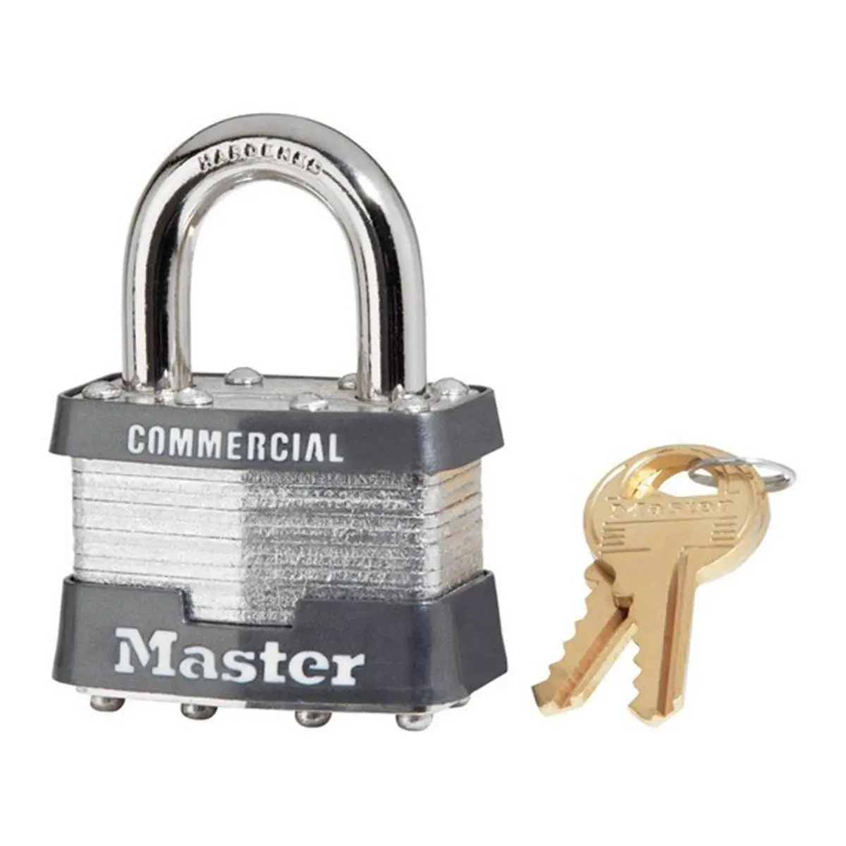 Masterlock Keyed Steel Padlock with Dual Ball Bearing Lock Mechanism, 1KA#2246 Model, 1.75 in. Tamper-Resistant Keyed Padlocks - Pack of 6