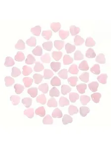 10/20/30PCS Rose Quartz Heart Natural Crystal Gift Set Polished Stones Healing Reiki Gemstone Valentine Gift For Women