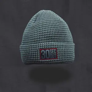 Hat - Waffle Knit Logo Beanie