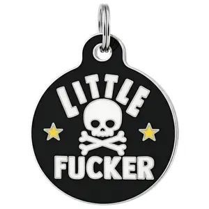 Little F*cker - Pet ID Tag - Personalized Engraved Dog Tag