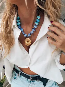 Gold Sea Urchin Necklace