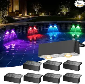 4 Pack Solar Pool Lights for Above Ground Pools Swimming Floating Pool Party Lights Inground Pool LED Lighting Solar Powered Outdoor Poolside Fence Deck Accessories Decor, Pool Accessories, Solar Light Outdoors,summervibes