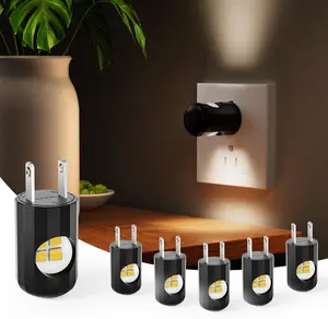 6 Pack LED Night Lights with Dusk to Dawn Sensor, 3000K Soft White, Plug in Wall Night Lights for Kids, Kitchen, Hallway, Bathroom, Bedroom,Non-Dimmable