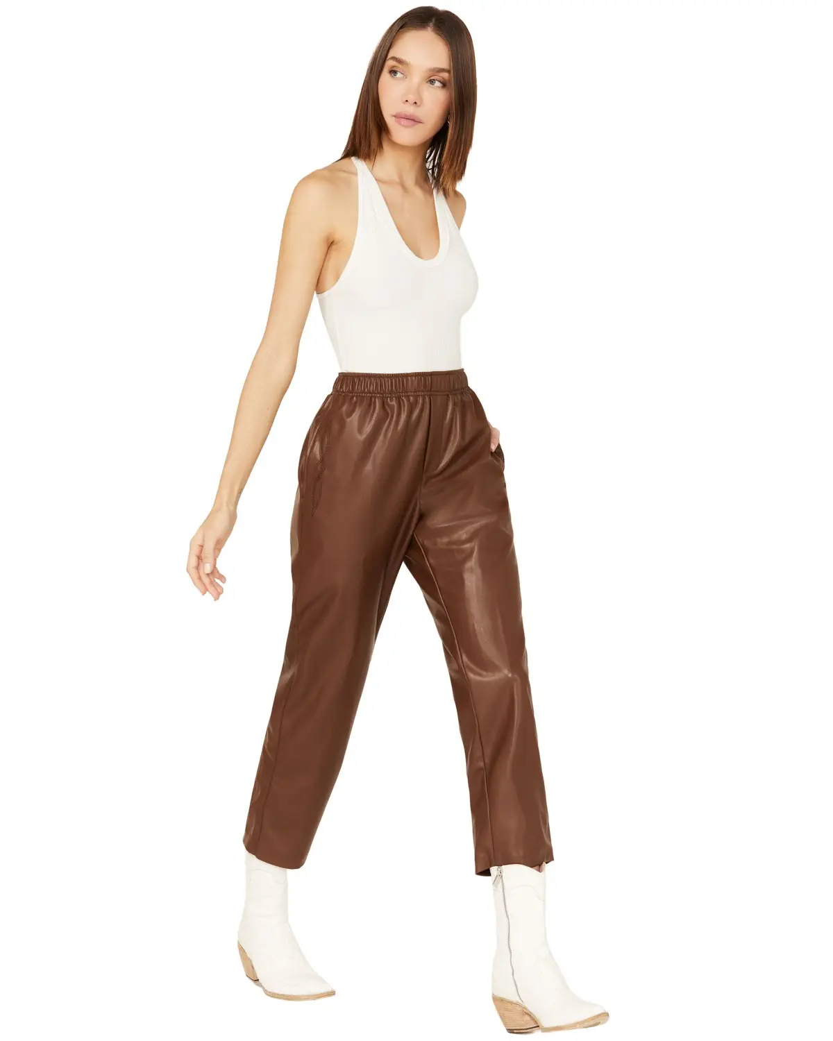 Ariat Women's Women'S  Town Faux Leather Joggers - 10041303