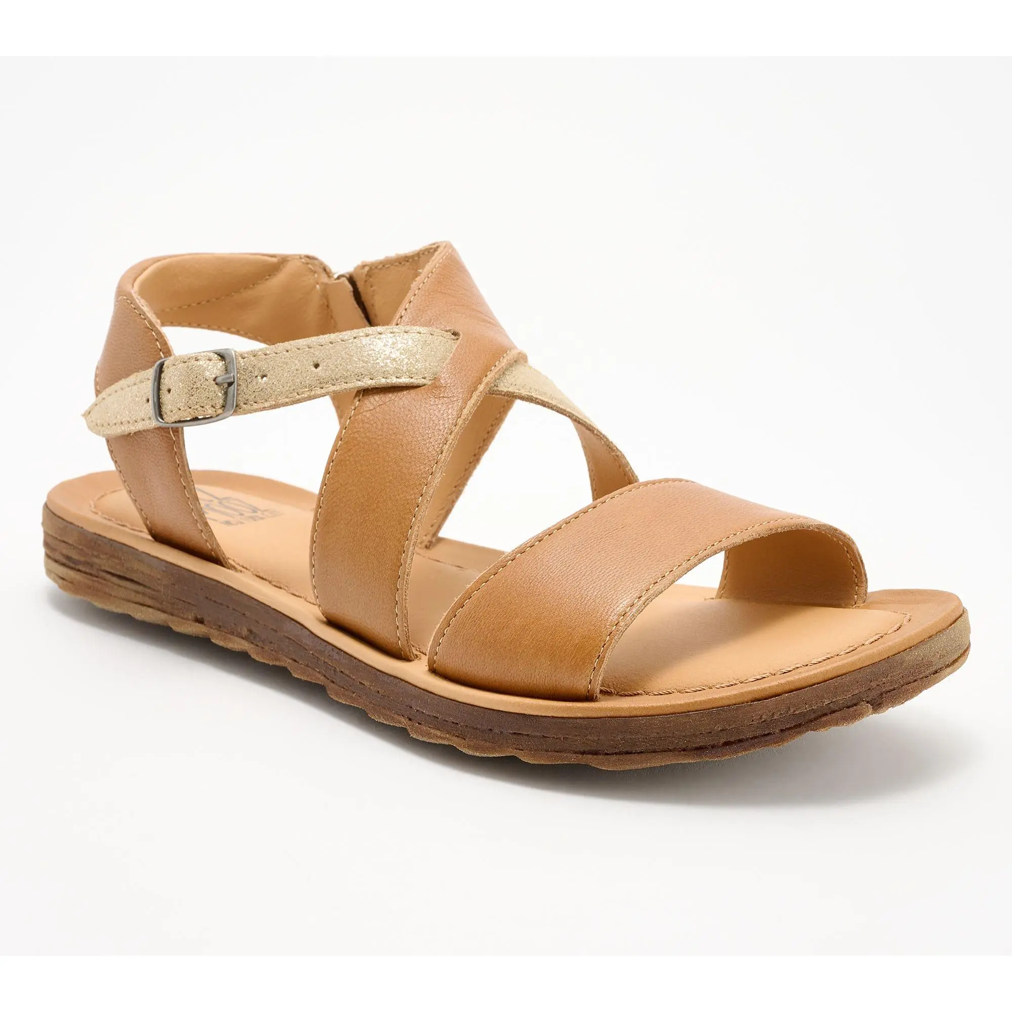 Miz Mooz Leather Crossover Sandals - Fawna