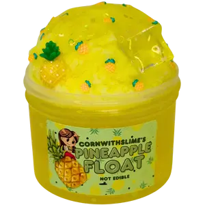 Pineapple Float 8oz Slime Icee x Clear Texture Scented Pineapple